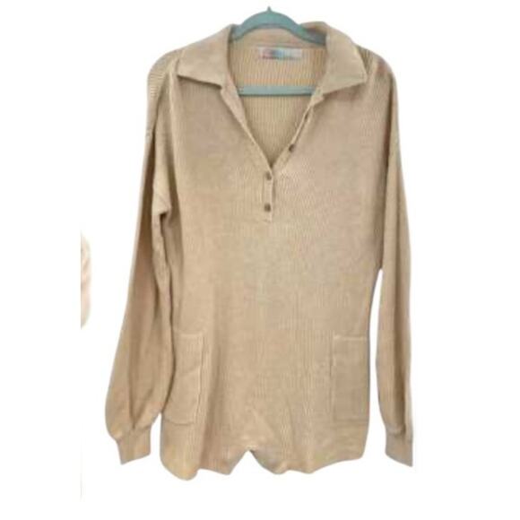 Free People Beach Picnic Sweater Romper Women's Size M - Picture 4 of 7